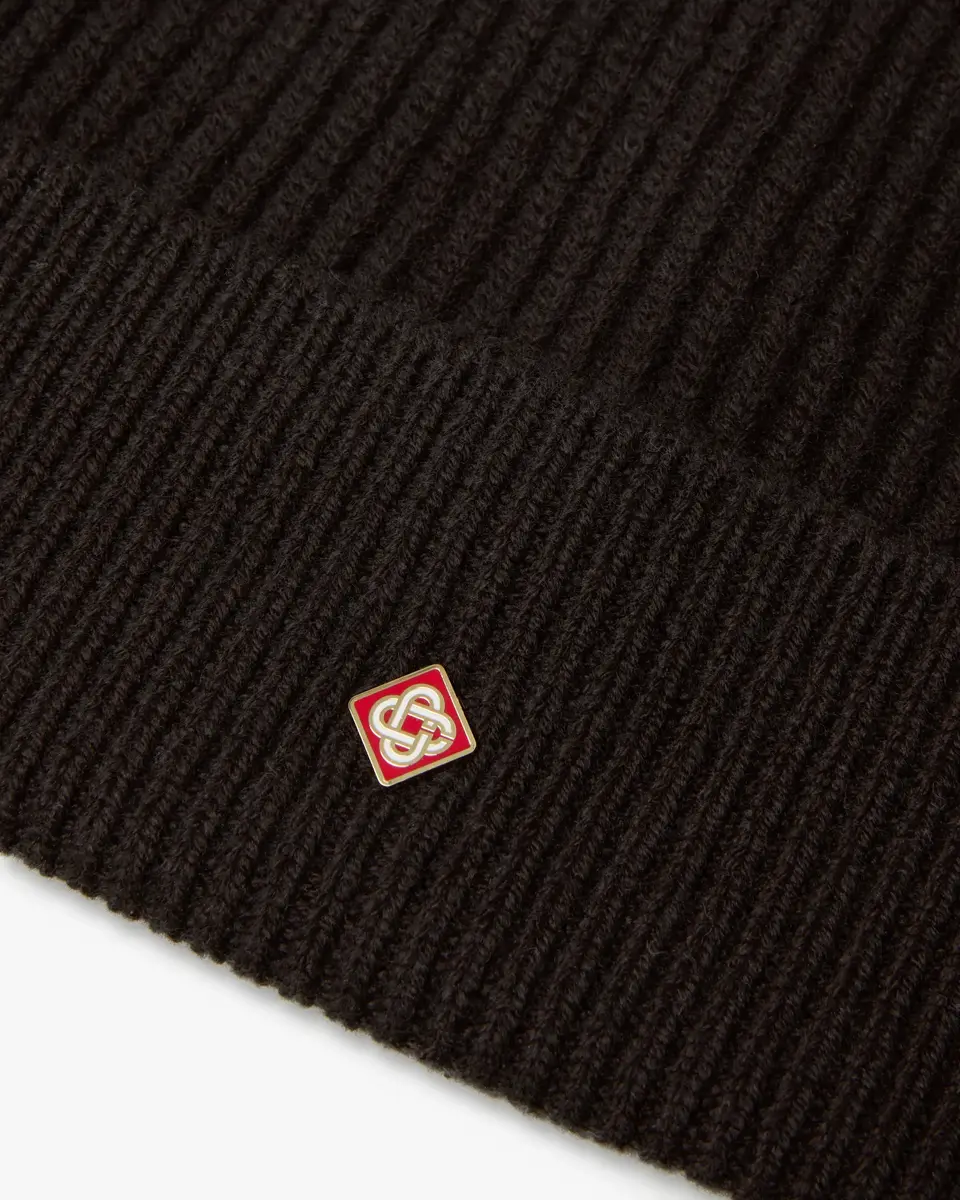 Casablanca Brown Classic Ribbed Knit Beanie | Thumbnail 2 Casablanca Brown Classic Ribbed Knit Beanie | Thumbnail 2