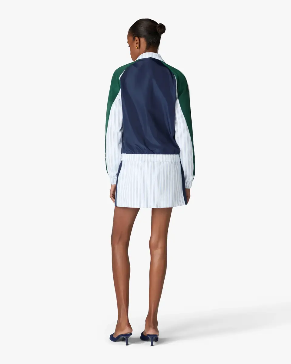 Casablanca White & Navy Pinstripe Mini Skirt | Thumbnail 3 Casablanca White & Navy Pinstripe Mini Skirt | Thumbnail 3