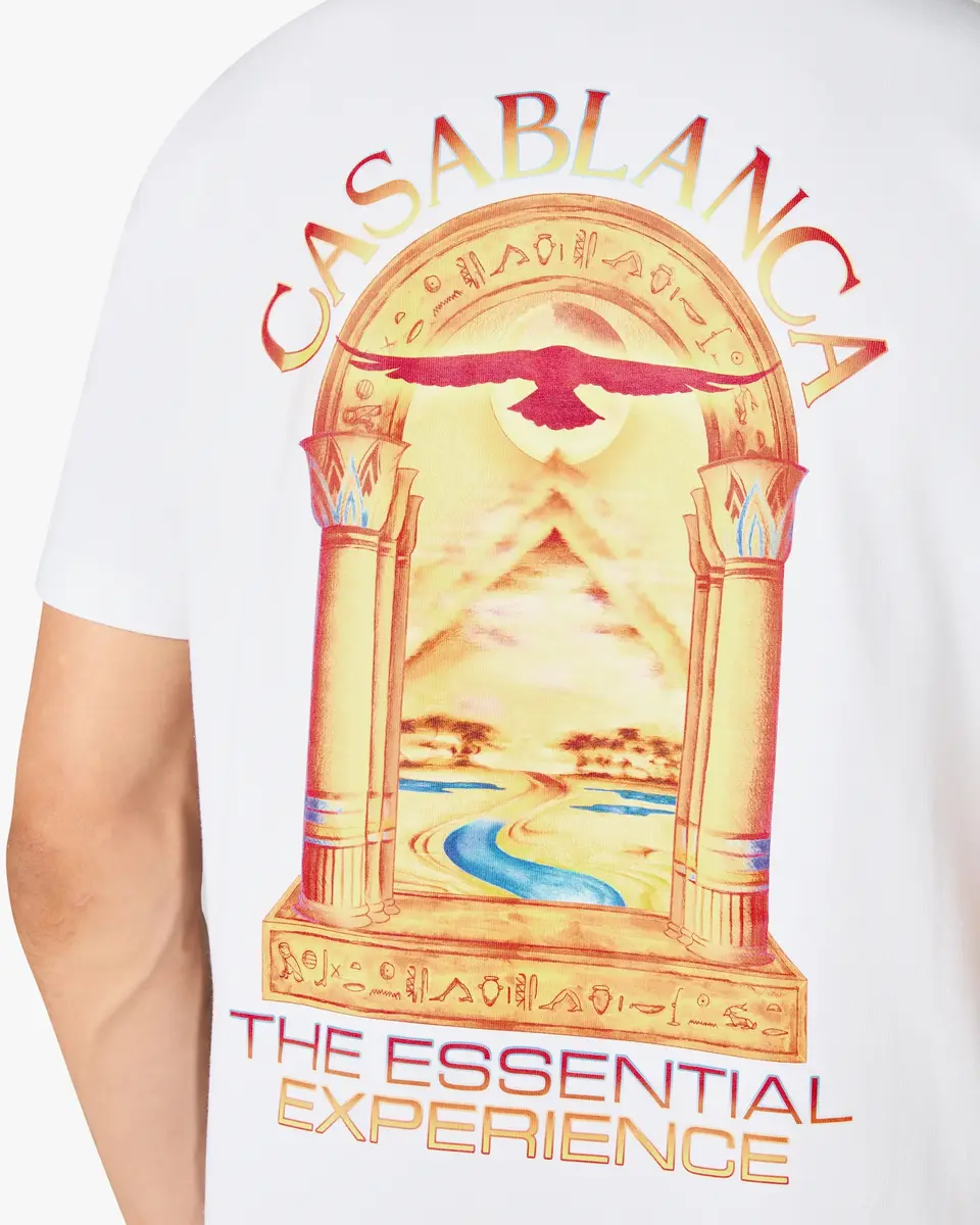 Casablanca White Hermons Mirage L'Arche Short Sleeve T-Shirt | Thumbnail 5 Casablanca White Hermons Mirage L'Arche Short Sleeve T-Shirt | Thumbnail 5