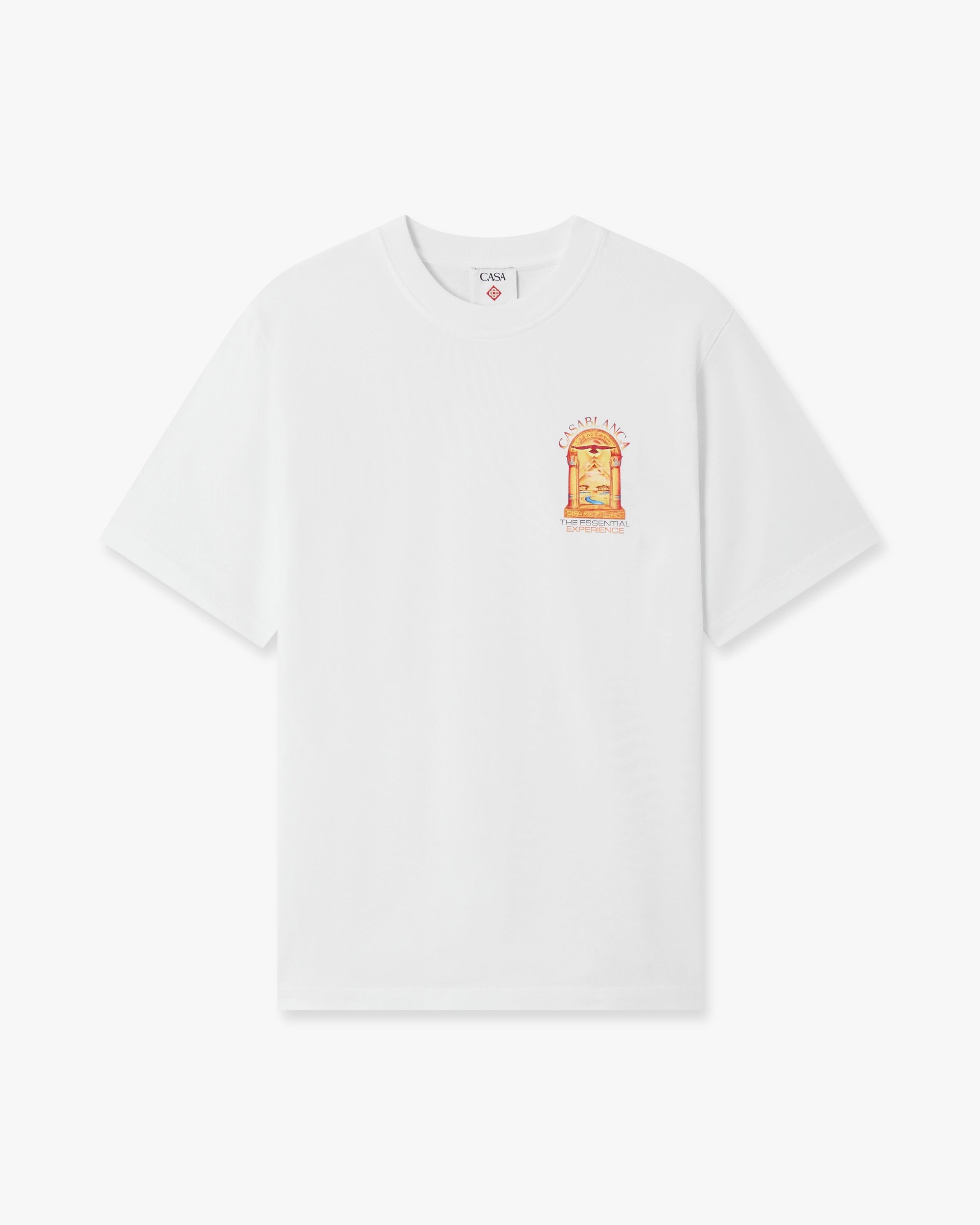 Casablanca White Hermons Mirage L'Arche Short Sleeve T-Shirt | Thumbnail 6 Casablanca White Hermons Mirage L'Arche Short Sleeve T-Shirt | Thumbnail 6