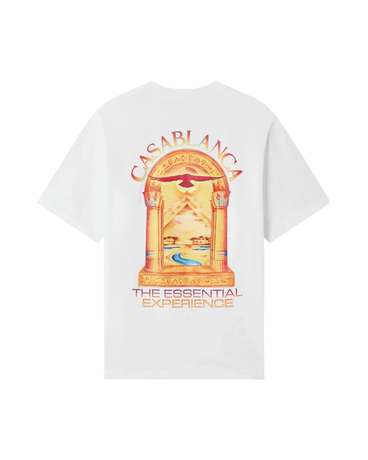 Casablanca White Hermons Mirage L'Arche Short Sleeve T-Shirt