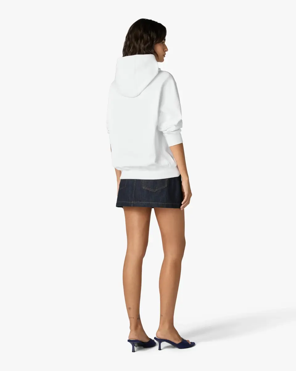 Casablanca White Meduse Stacked Logo Hooded Sweatshirt | Thumbnail 3 Casablanca White Meduse Stacked Logo Hooded Sweatshirt | Thumbnail 3