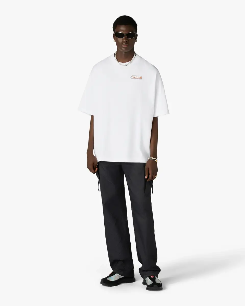 Casablanca White Casa Racing Oversized Short Sleeve T-Shirt | Thumbnail 2 Casablanca White Casa Racing Oversized Short Sleeve T-Shirt | Thumbnail 2