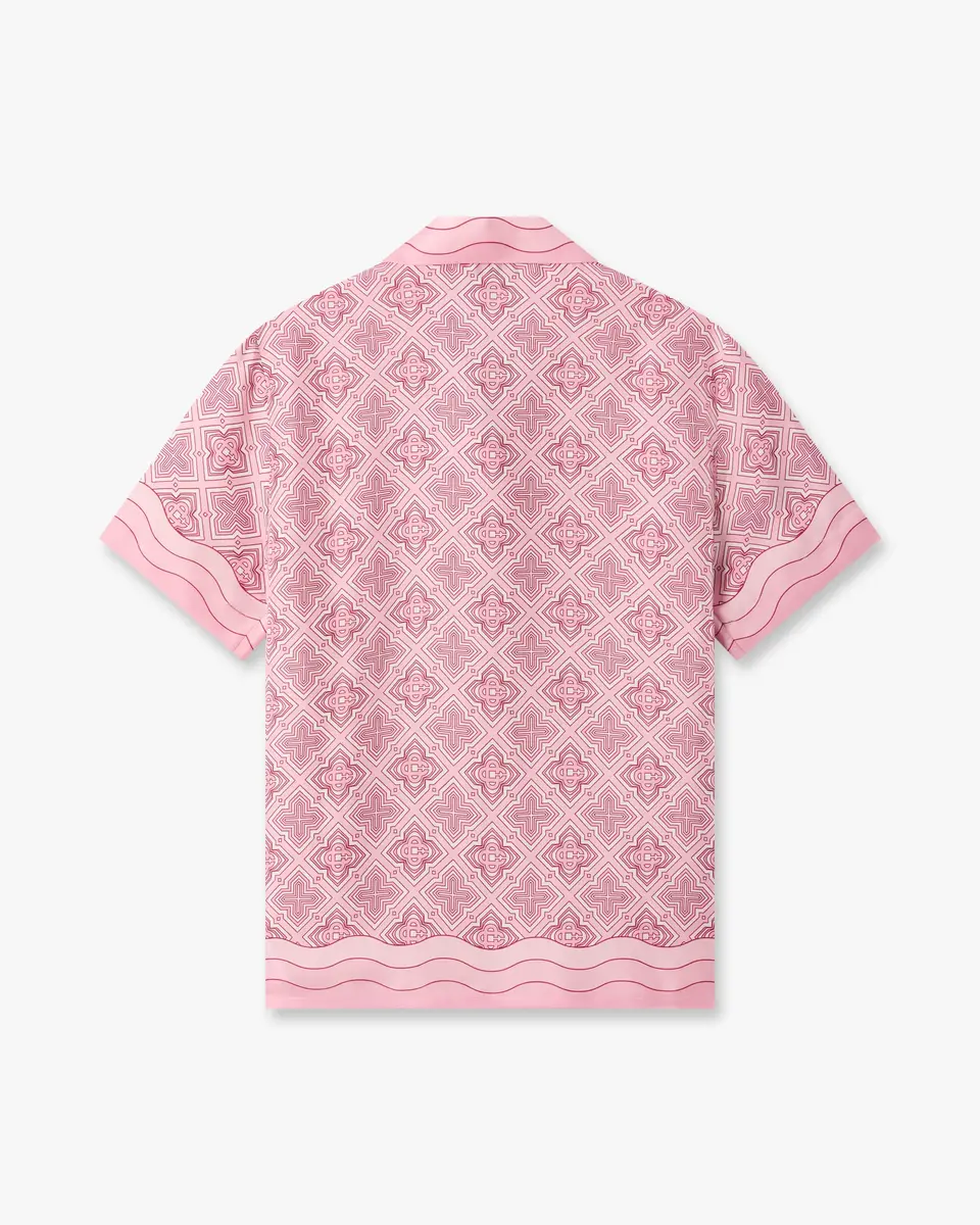 Casablanca Pink Radiating Monogram Silk Shirt | Thumbnail 7 Casablanca Pink Radiating Monogram Silk Shirt | Thumbnail 7