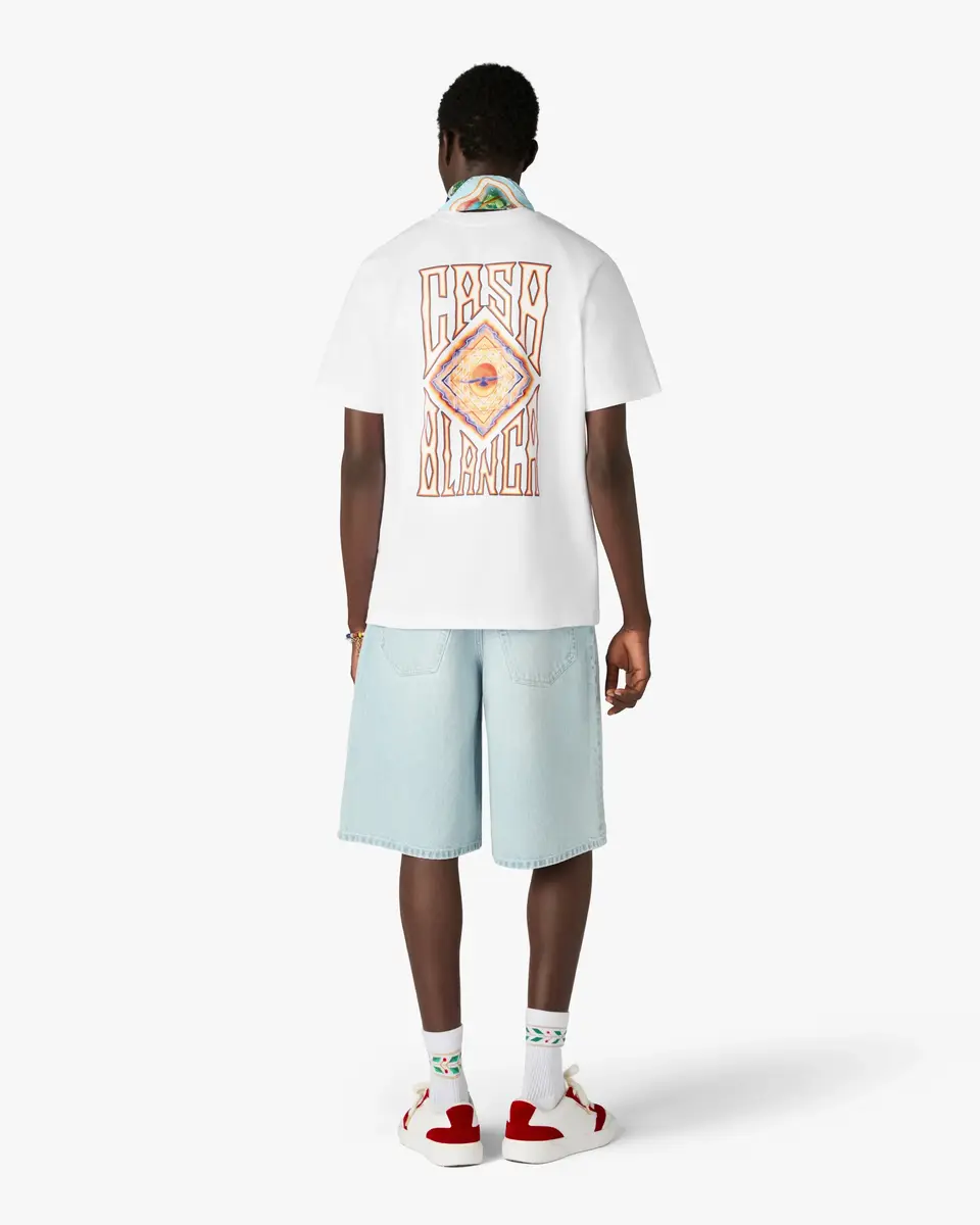 Casablanca White Hermons Mirage Short Sleeve T-Shirt | Thumbnail 3 Casablanca White Hermons Mirage Short Sleeve T-Shirt | Thumbnail 3