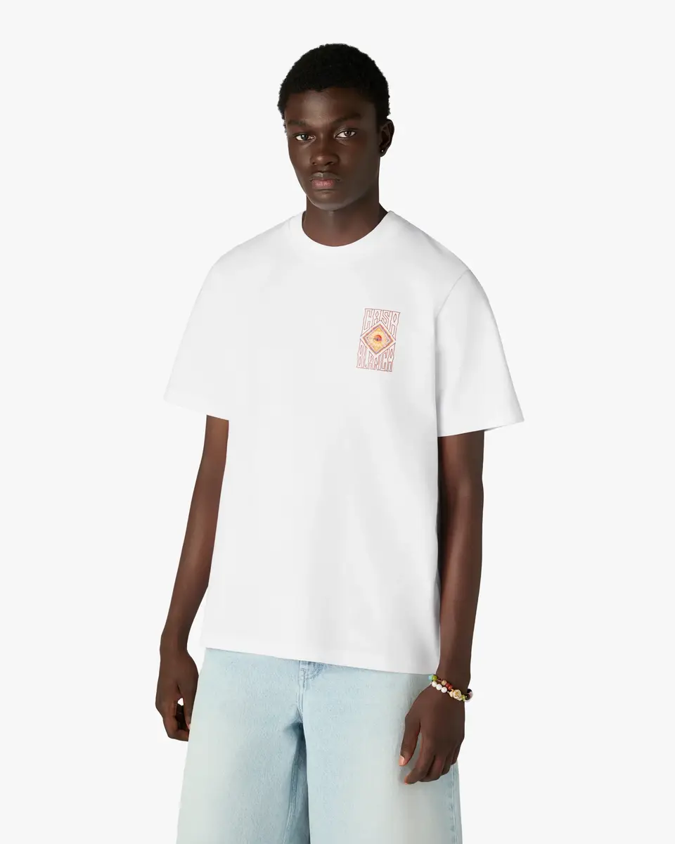 Casablanca White Hermons Mirage Short Sleeve T-Shirt | Thumbnail 4 Casablanca White Hermons Mirage Short Sleeve T-Shirt | Thumbnail 4