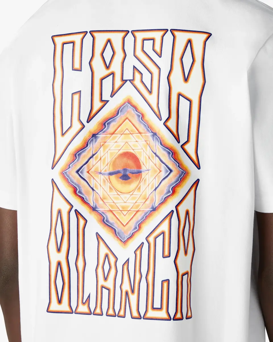 Casablanca White Hermons Mirage Short Sleeve T-Shirt | Thumbnail 5 Casablanca White Hermons Mirage Short Sleeve T-Shirt | Thumbnail 5
