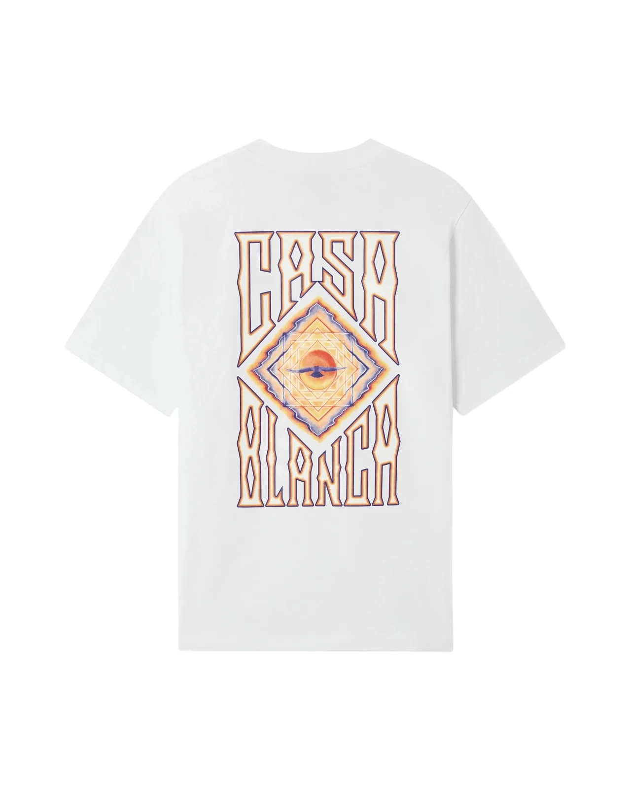 Casablanca White Hermons Mirage Short Sleeve T-Shirt
