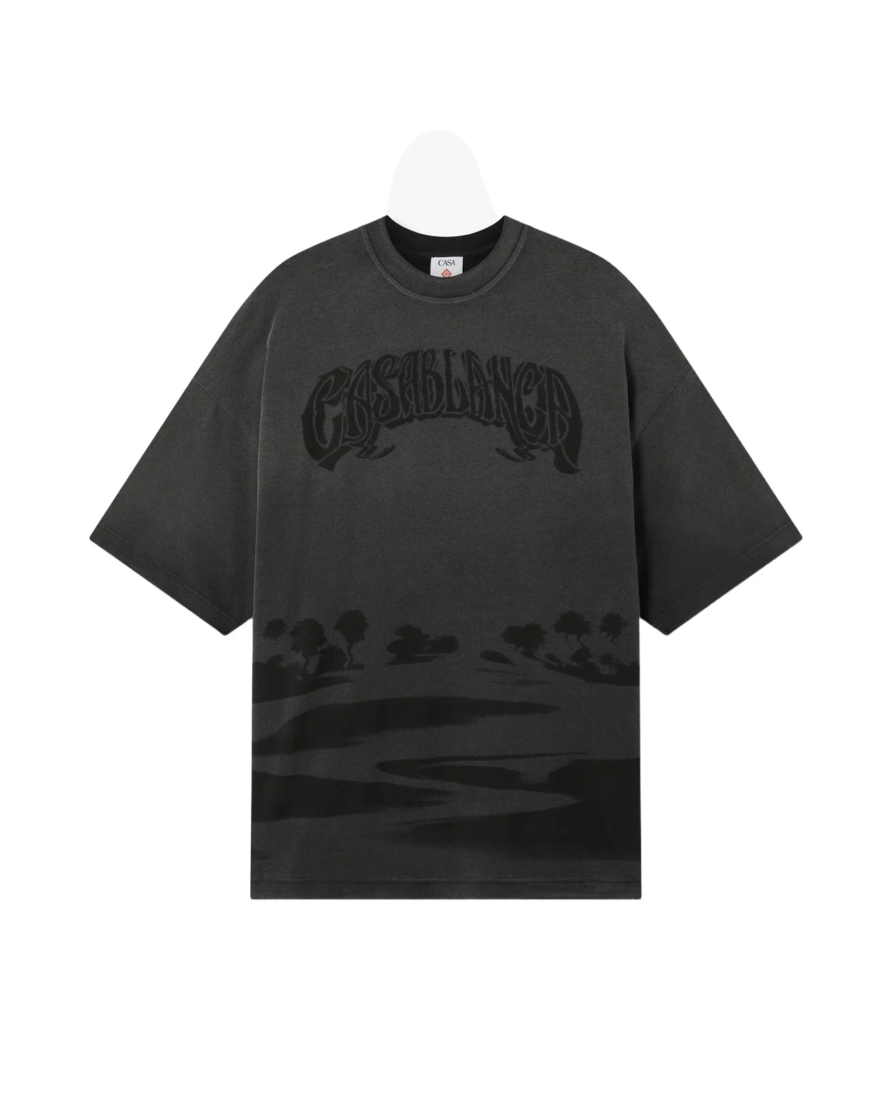 Casablanca Black Sands Washed Oversized Short Sleeve T-Shirt