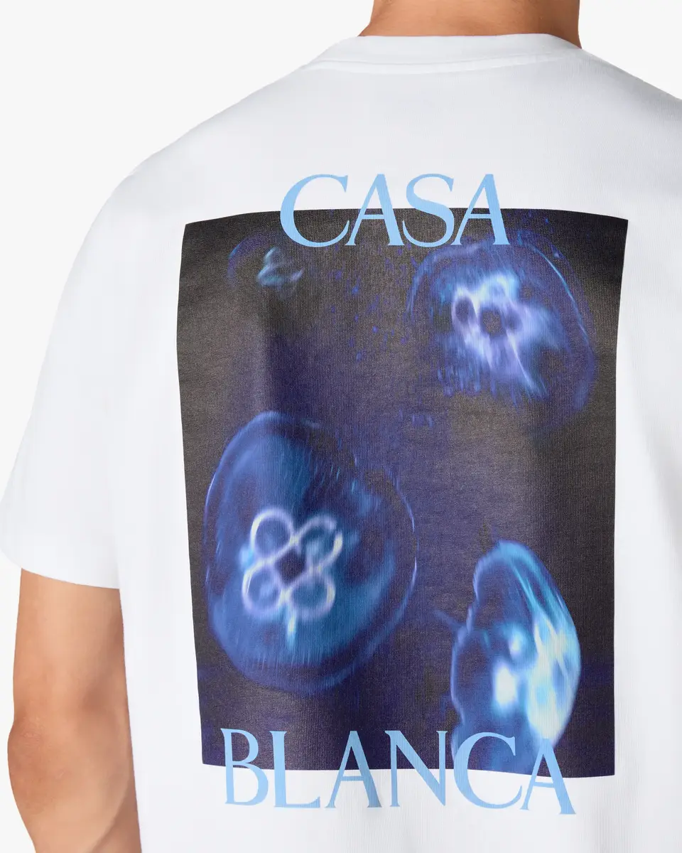 Casablanca White Meduse Short Sleeve T-Shirt | Thumbnail 5 Casablanca White Meduse Short Sleeve T-Shirt | Thumbnail 5
