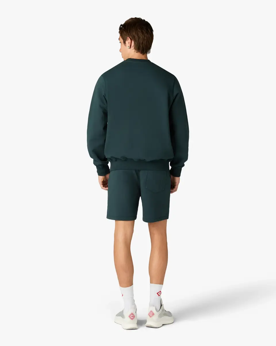 Casablanca Dark Teal Logo Geometrie Sacree Embroidered Sweatshirt | Thumbnail 3 Casablanca Dark Teal Logo Geometrie Sacree Embroidered Sweatshirt | Thumbnail 3
