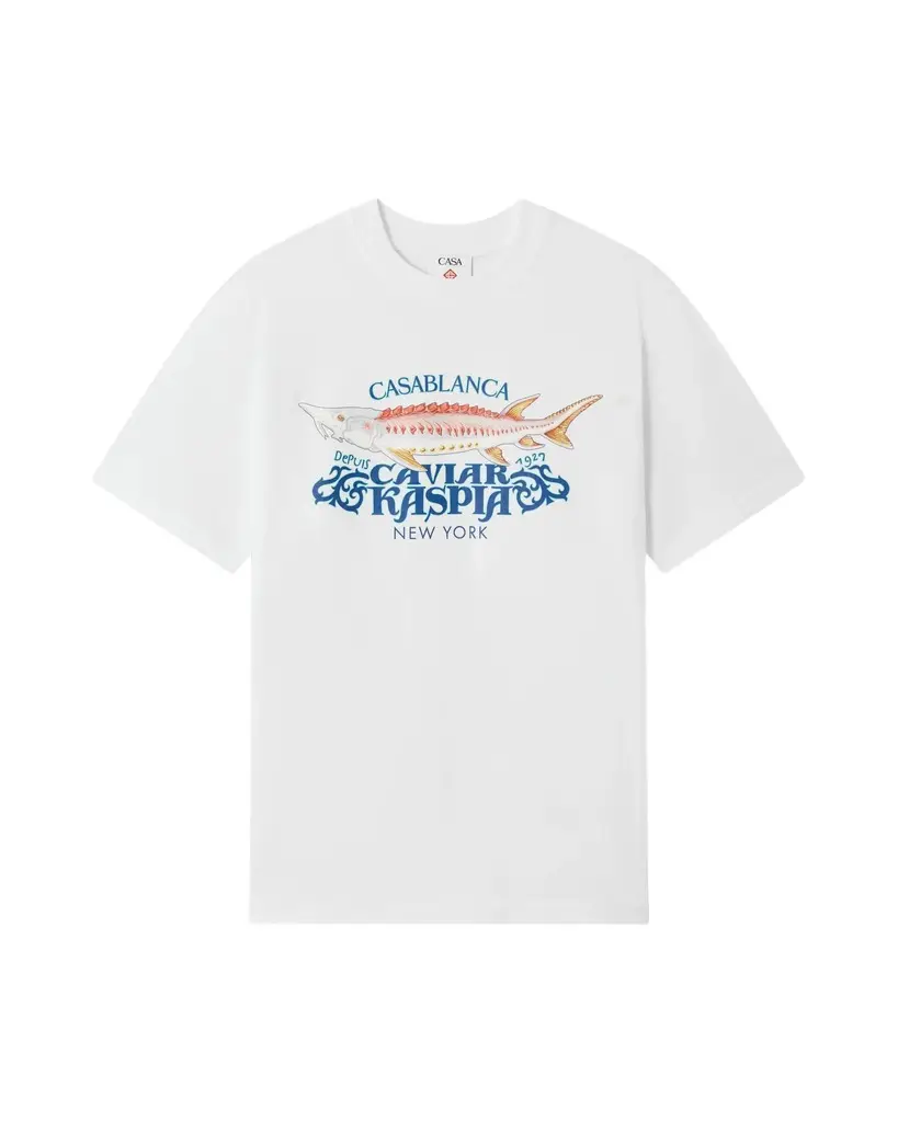 White Casa Kaspia New York Short Sleeve T-Shirt