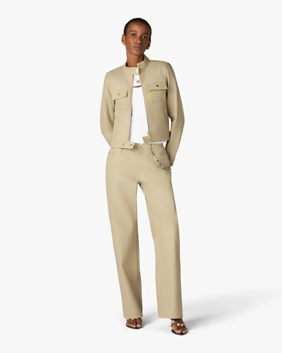 Casablanca Beige Desert Canvas Denim Jacket | Thumbnail 2 Casablanca Beige Desert Canvas Denim Jacket | Thumbnail 2