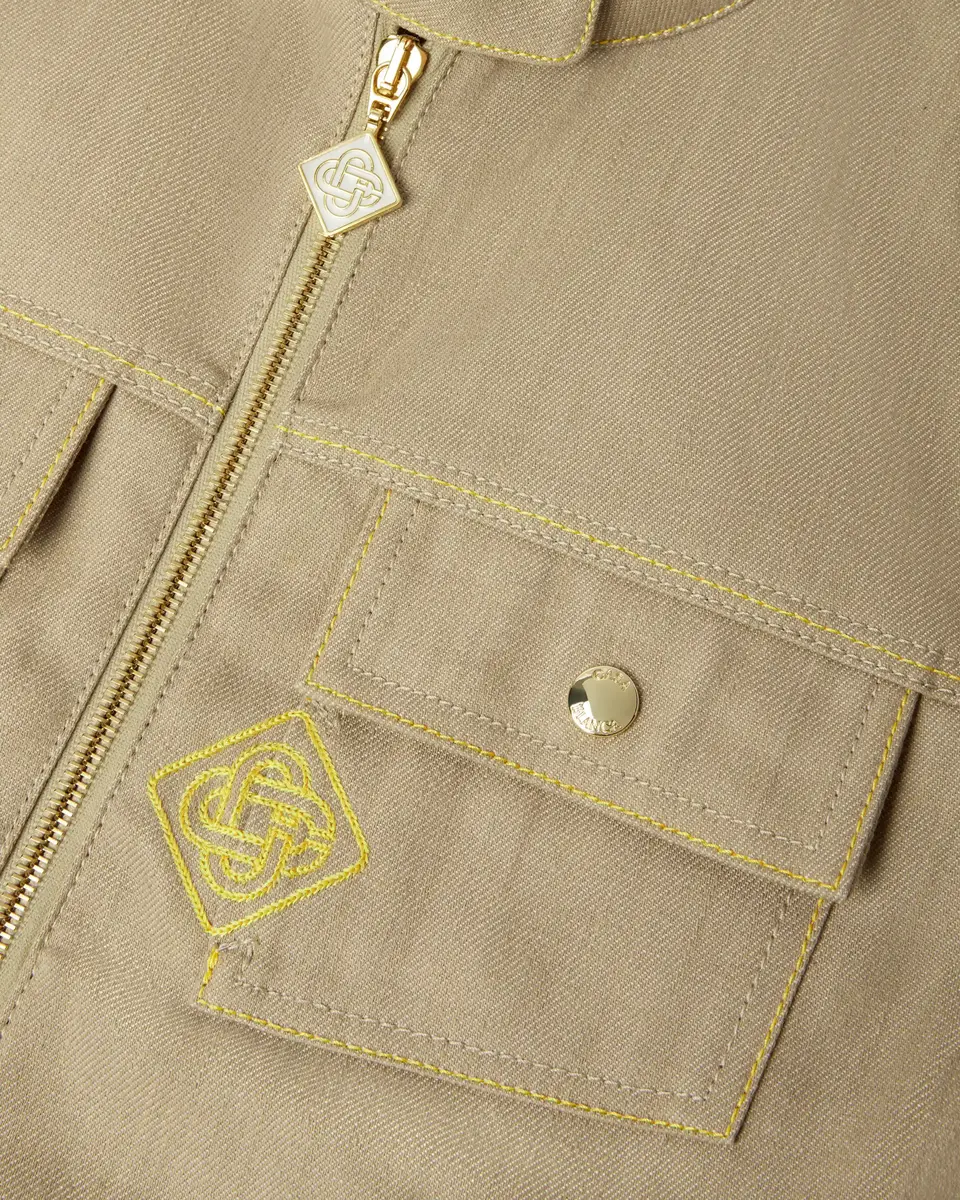 Casablanca Beige Desert Canvas Denim Jacket | Thumbnail 7 Casablanca Beige Desert Canvas Denim Jacket | Thumbnail 7