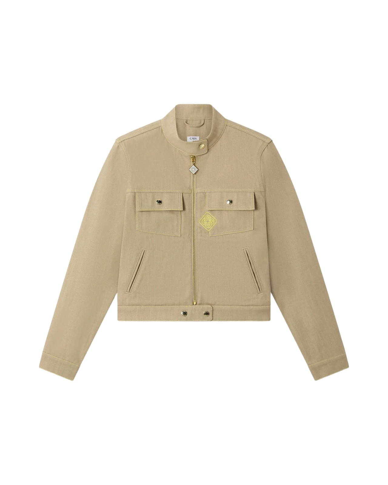 Casablanca Beige Desert Canvas Denim Jacket