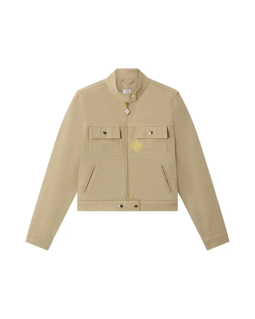 Casablanca Beige Desert Canvas Denim Jacket