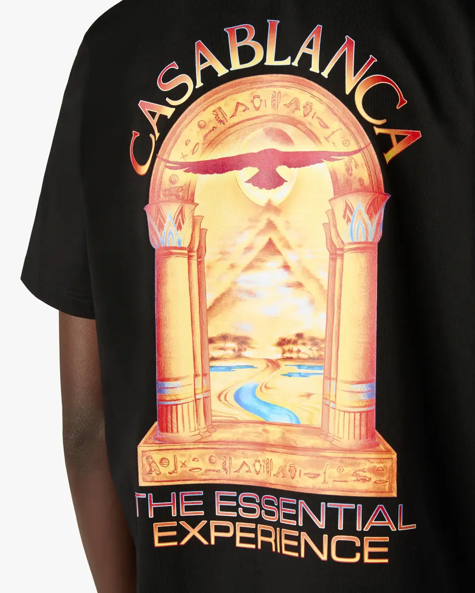Casablanca Black Hermons Mirage L'Arche Short Sleeve T-Shirt | Thumbnail 5 Casablanca Black Hermons Mirage L'Arche Short Sleeve T-Shirt | Thumbnail 5