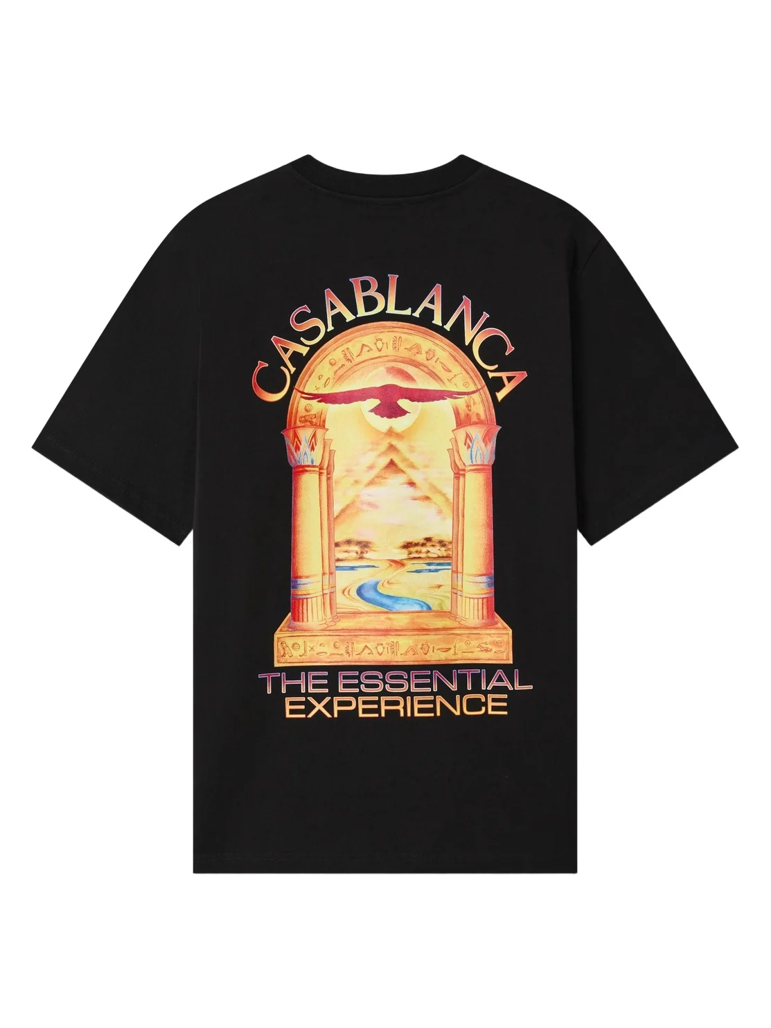 Casablanca Black Hermons Mirage L'Arche Short Sleeve T-Shirt