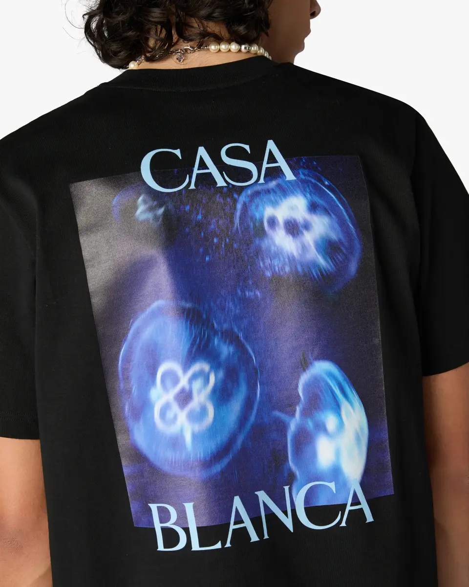 Casablanca Black Meduse Short Sleeve T-Shirt | Thumbnail 5