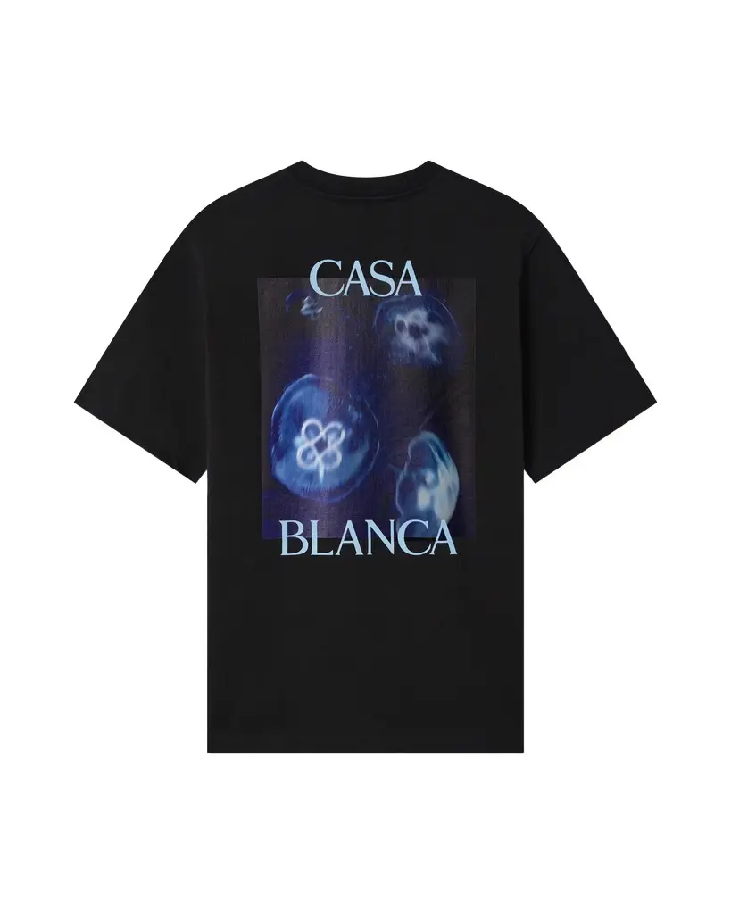 Casablanca Black Meduse Short Sleeve T-Shirt
