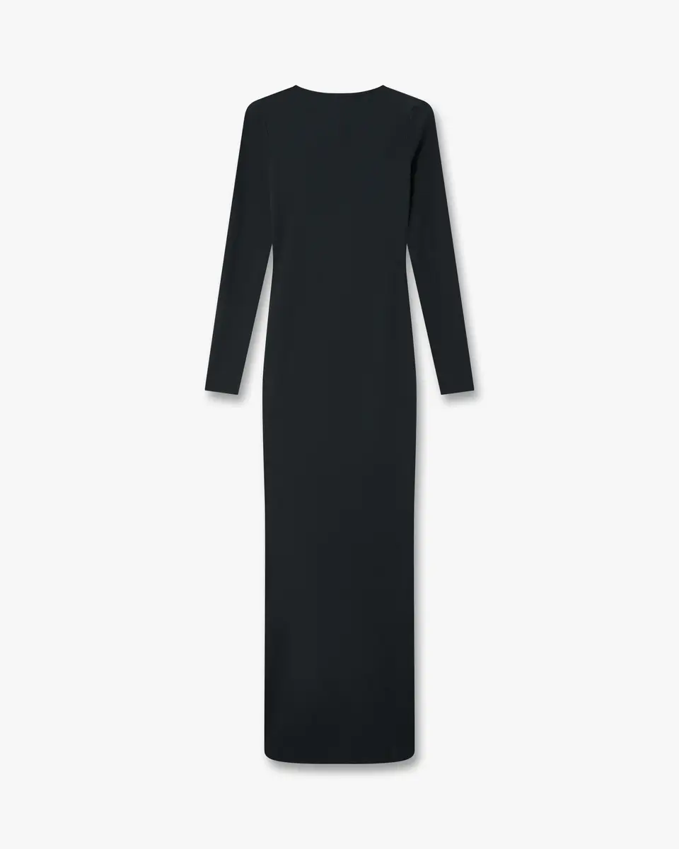 Casablanca Black Ribbed Jewellery Maxi Dress | Thumbnail 7 Casablanca Black Ribbed Jewellery Maxi Dress | Thumbnail 7