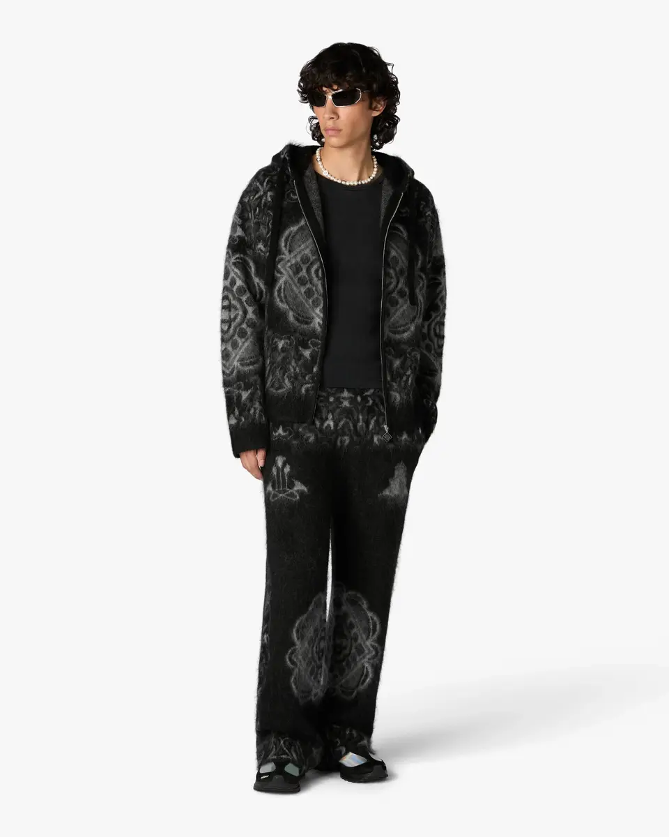 Casablanca Black Carpet Mohair Hooded Sweatshirt | Thumbnail 2 Casablanca Black Carpet Mohair Hooded Sweatshirt | Thumbnail 2