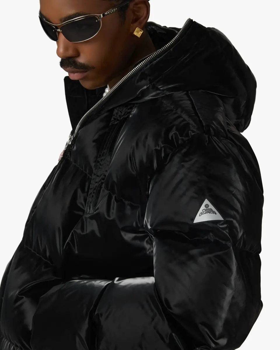 Casablanca Black Lacquered Nylon Puffer Down Jacket | Thumbnail 5 Casablanca Black Lacquered Nylon Puffer Down Jacket | Thumbnail 5