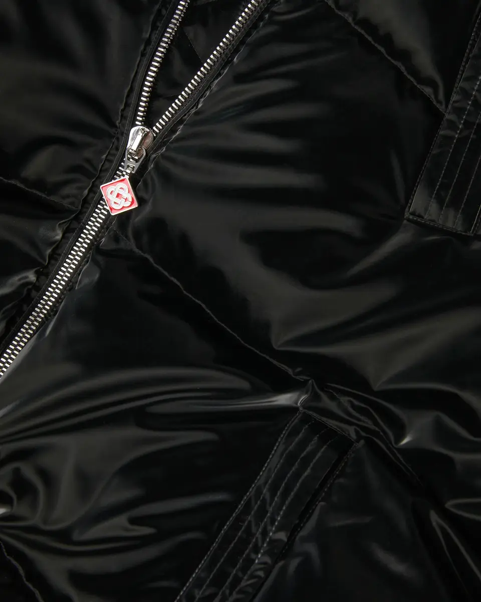 Casablanca Black Lacquered Nylon Puffer Down Jacket | Thumbnail 7 Casablanca Black Lacquered Nylon Puffer Down Jacket | Thumbnail 7