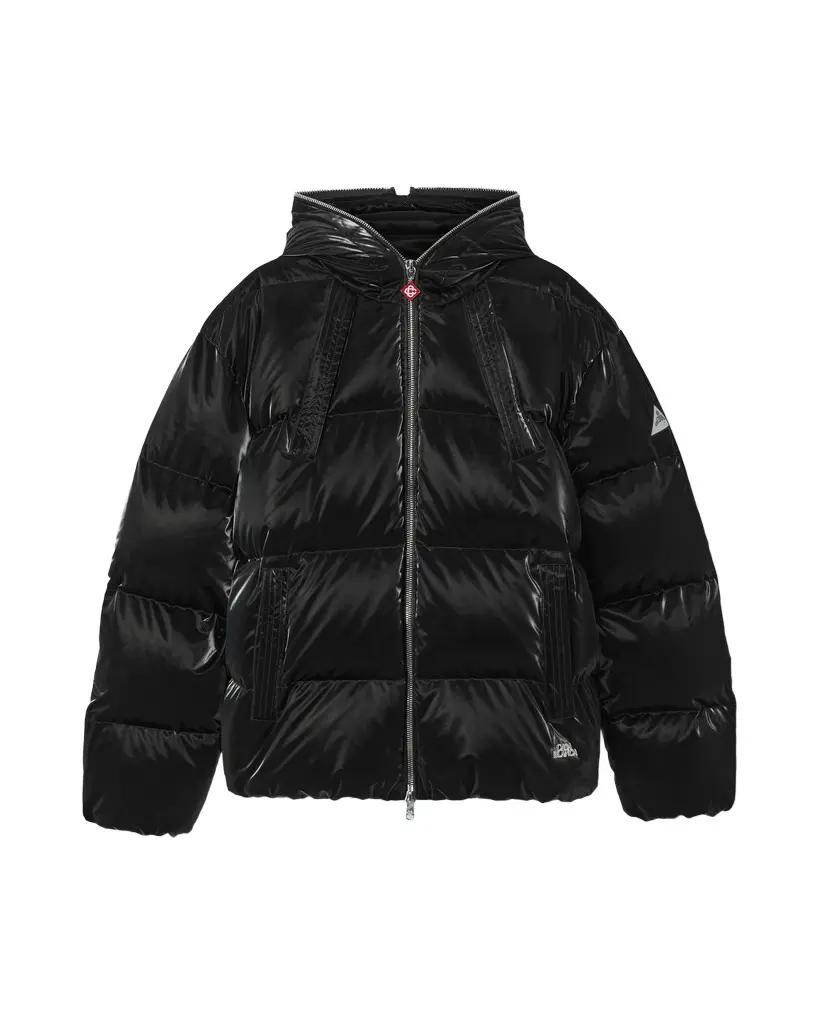Casablanca Black Lacquered Nylon Puffer Down Jacket