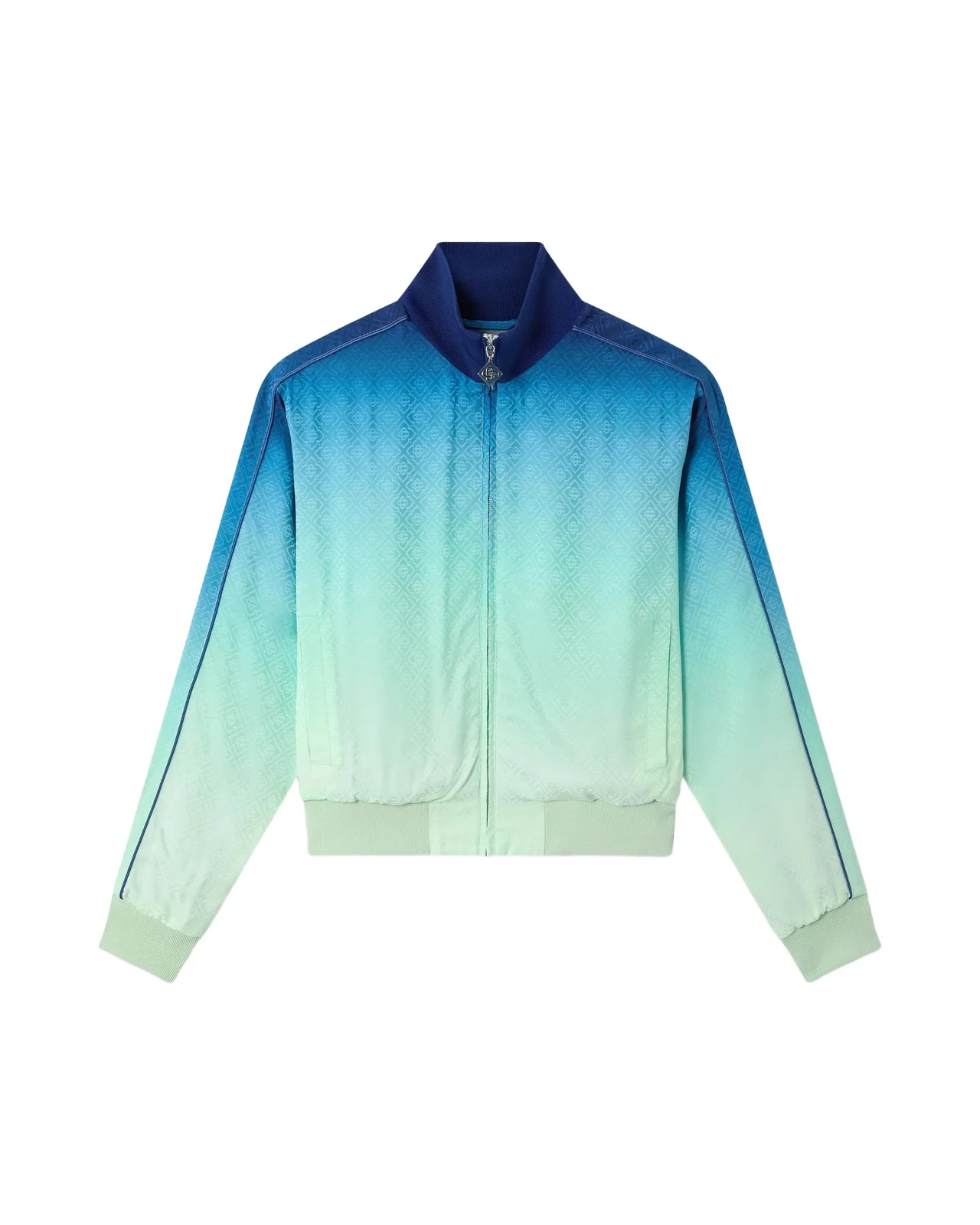 Casablanca Blue & Green Gradient Monogram Jacquard Track Jacket