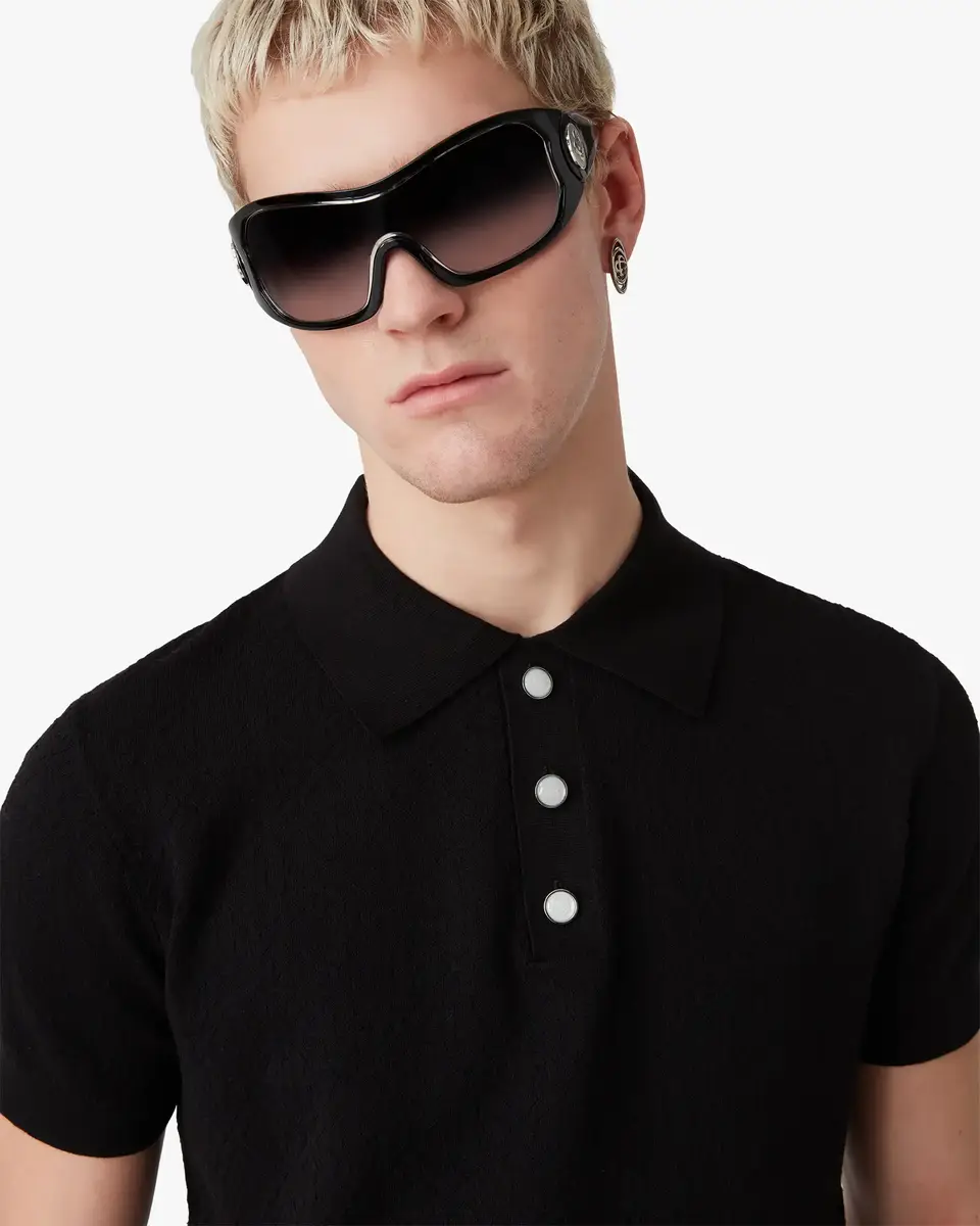 Casablanca Black Outline Shield Sunglasses | Thumbnail 2 Casablanca Black Outline Shield Sunglasses | Thumbnail 2