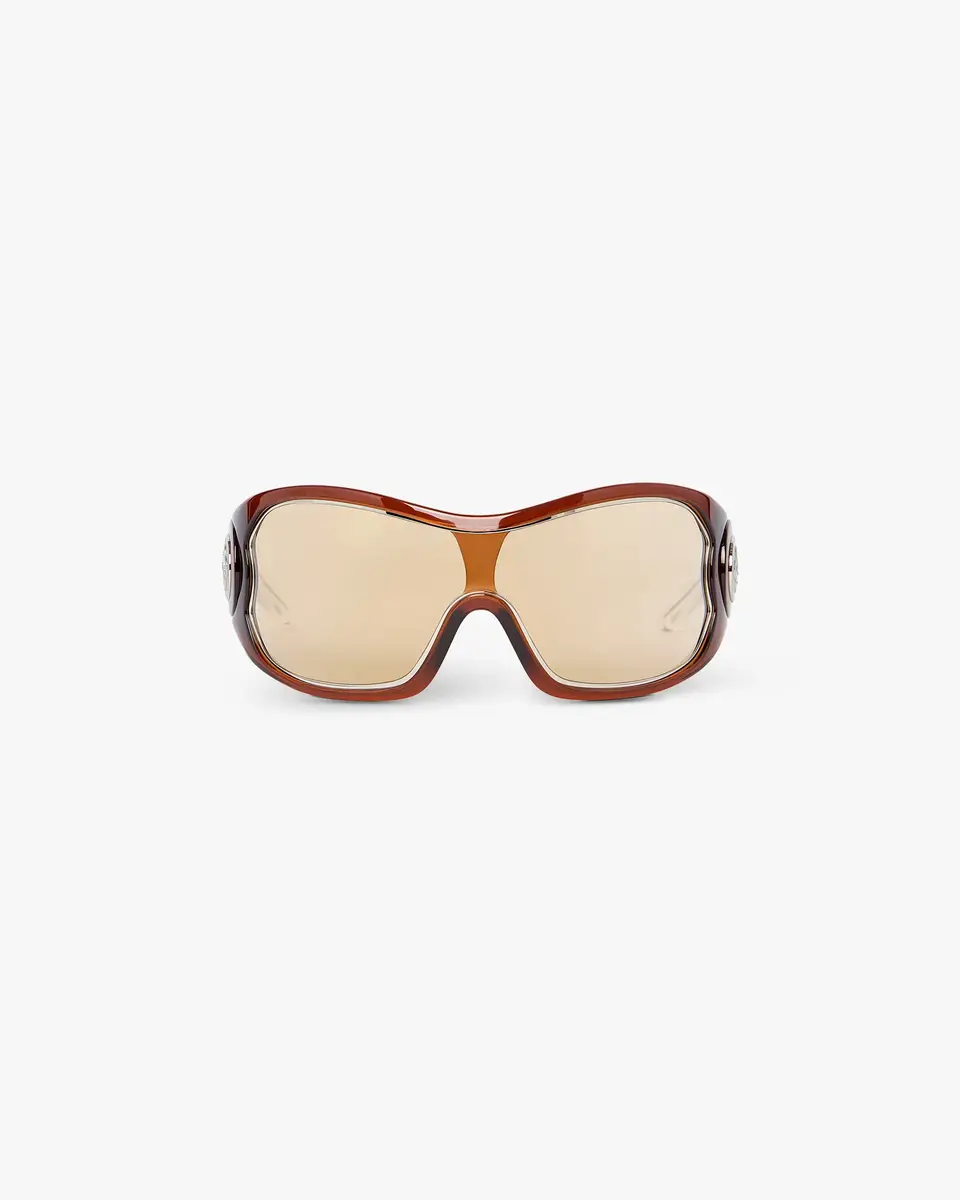 Casablanca Brown Outline Shield Sunglasses | Thumbnail 2 Casablanca Brown Outline Shield Sunglasses | Thumbnail 2