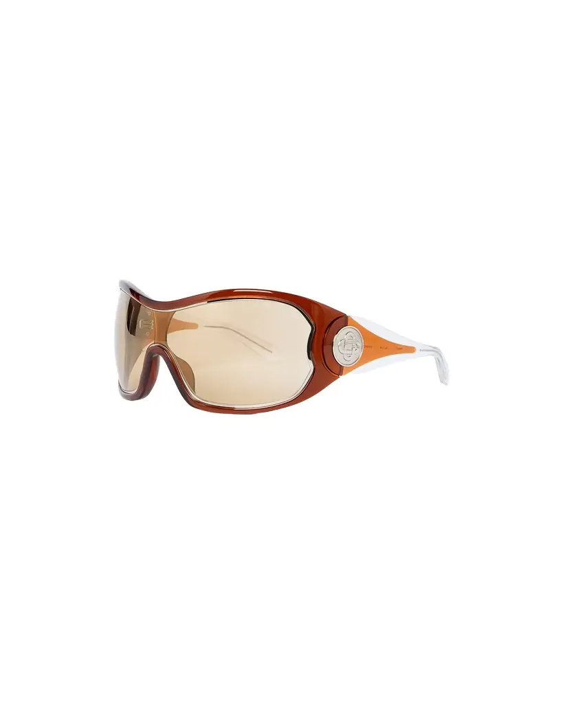 Casablanca Brown Outline Shield Sunglasses