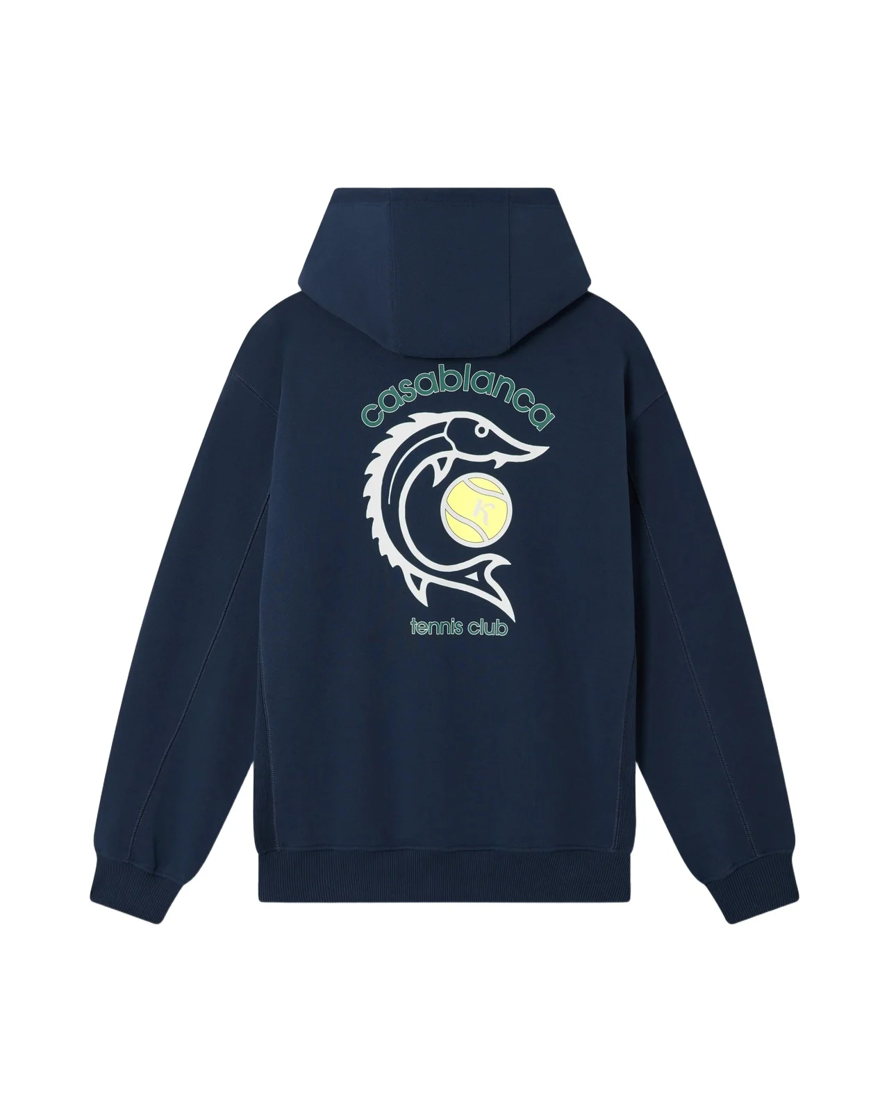Casablanca Navy Casa Kaspia New York Tennis Club Hooded Sweatshirt