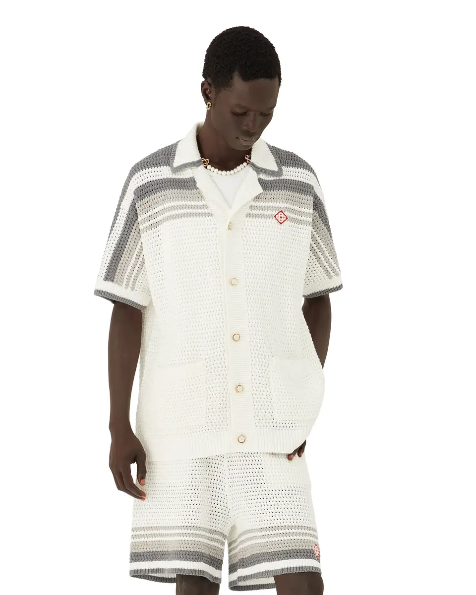 Casablanca Tennis Crochet Shirt | Thumbnail 4