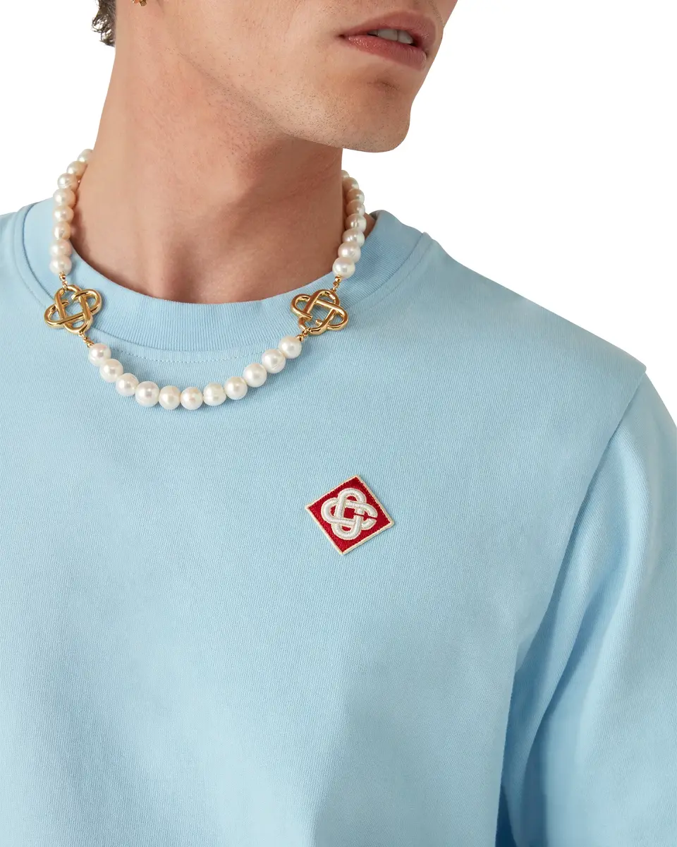 Casablanca Diamond Logo Short Sleeve T-Shirt | Thumbnail 5 Casablanca Diamond Logo Short Sleeve T-Shirt | Thumbnail 5