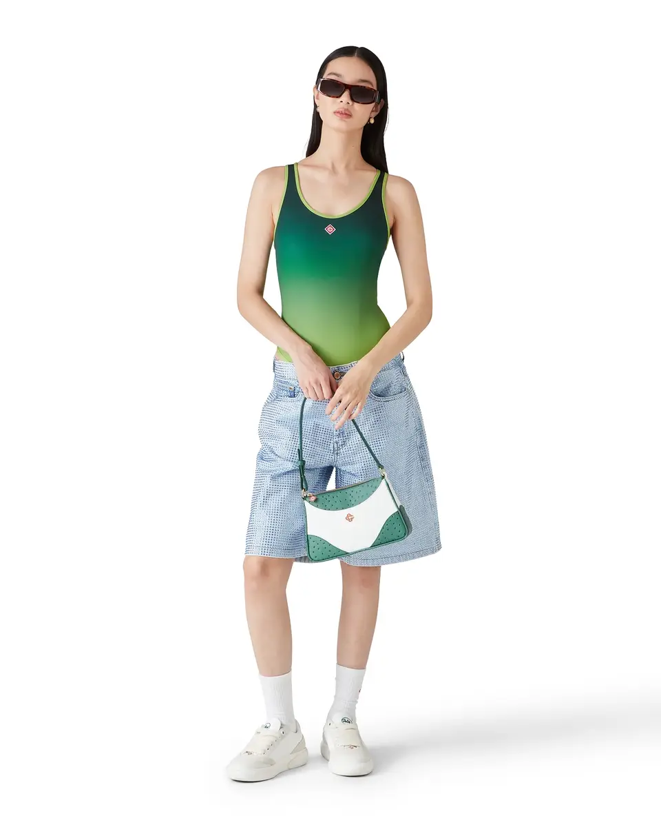 Casablanca Gradient Swimsuit in Green | Thumbnail 2 Casablanca Gradient Swimsuit in Green | Thumbnail 2