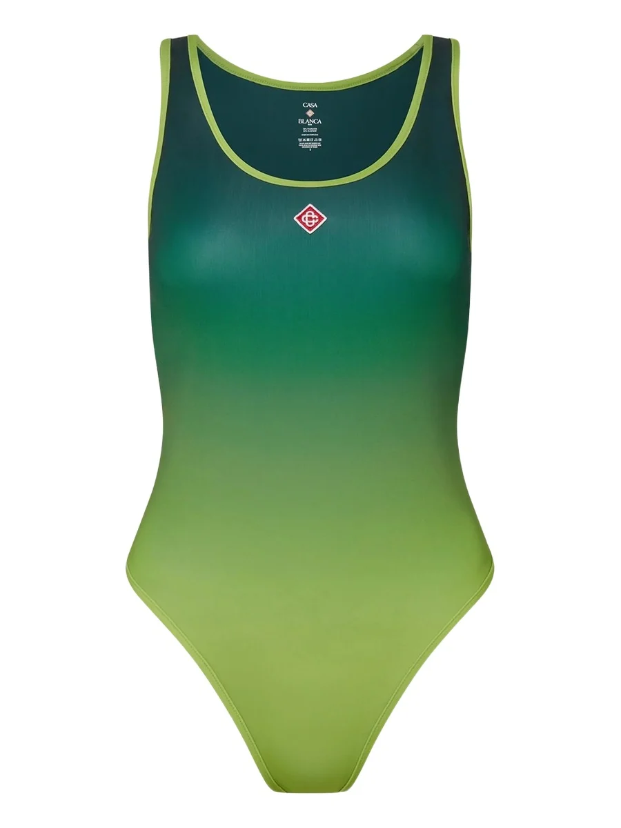Casablanca Gradient Swimsuit in Green