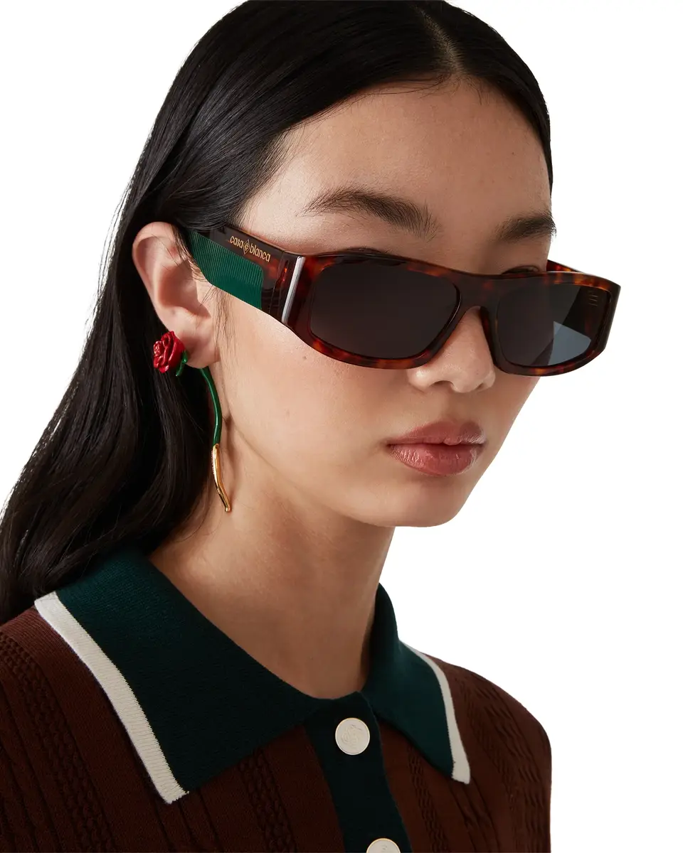 Casablanca Tortoiseshell Rectangular Sunglasses | Thumbnail 3 Casablanca Tortoiseshell Rectangular Sunglasses | Thumbnail 3