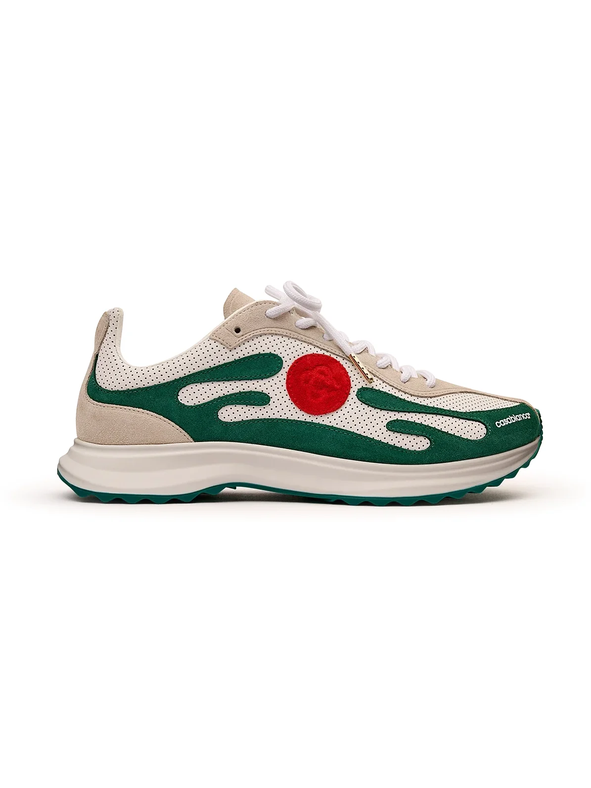 Casablanca White & Green Stade Sneaker