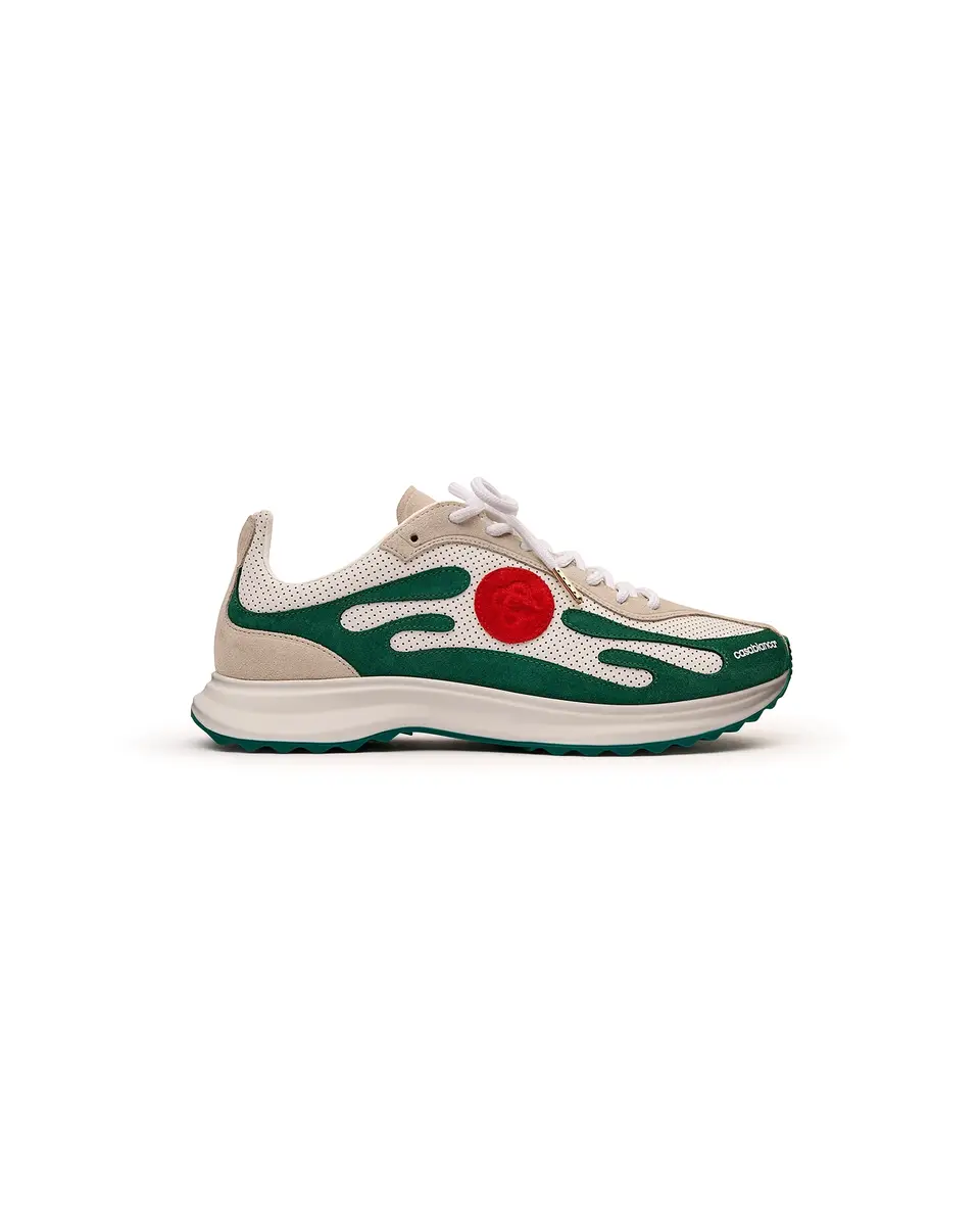 Casablanca White & Green Stade Sneaker
