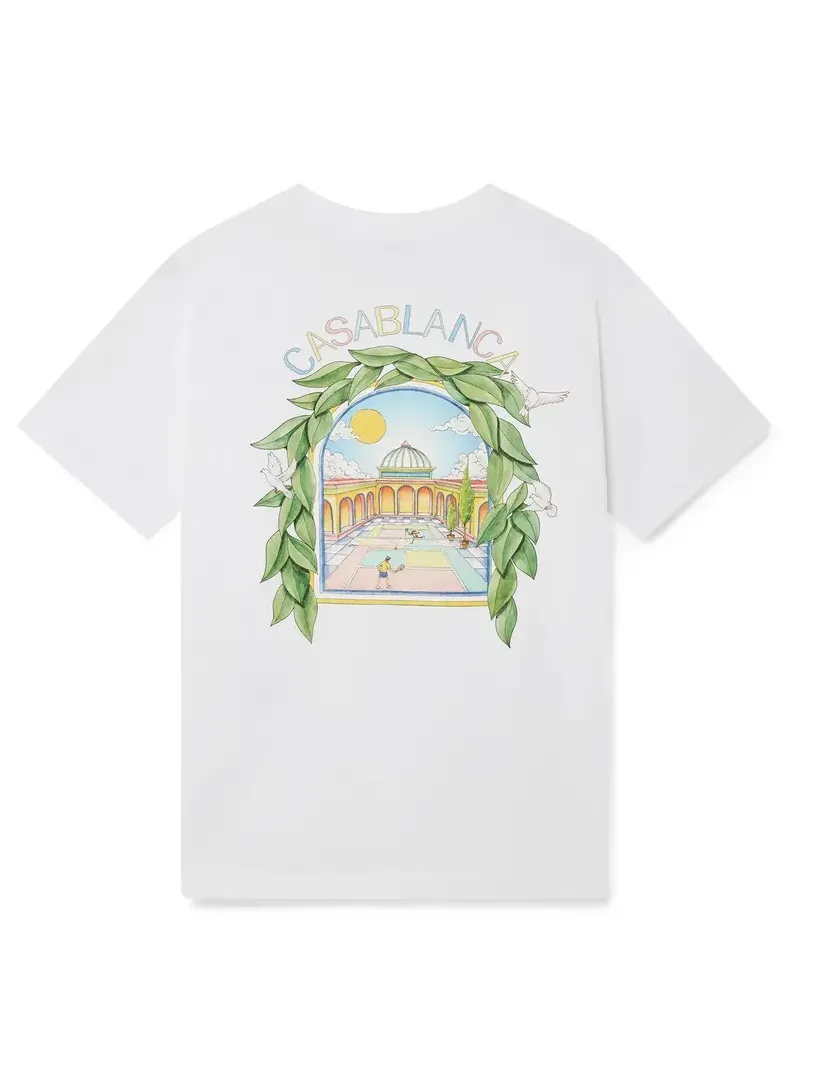 Casablanca L'Arche De Tennis Short Sleeve T-Shirt