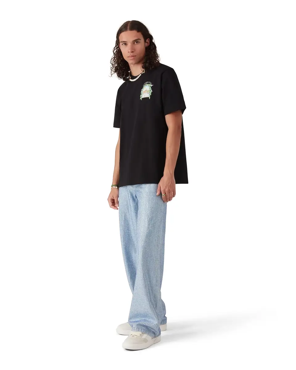 Casablanca L'Arche De Tennis Short Sleeve T-Shirt | Thumbnail 2 Casablanca L'Arche De Tennis Short Sleeve T-Shirt | Thumbnail 2