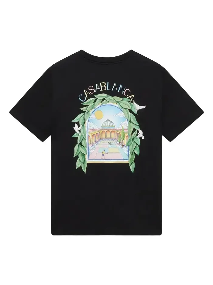 Casablanca L'Arche De Tennis Short Sleeve T-Shirt
