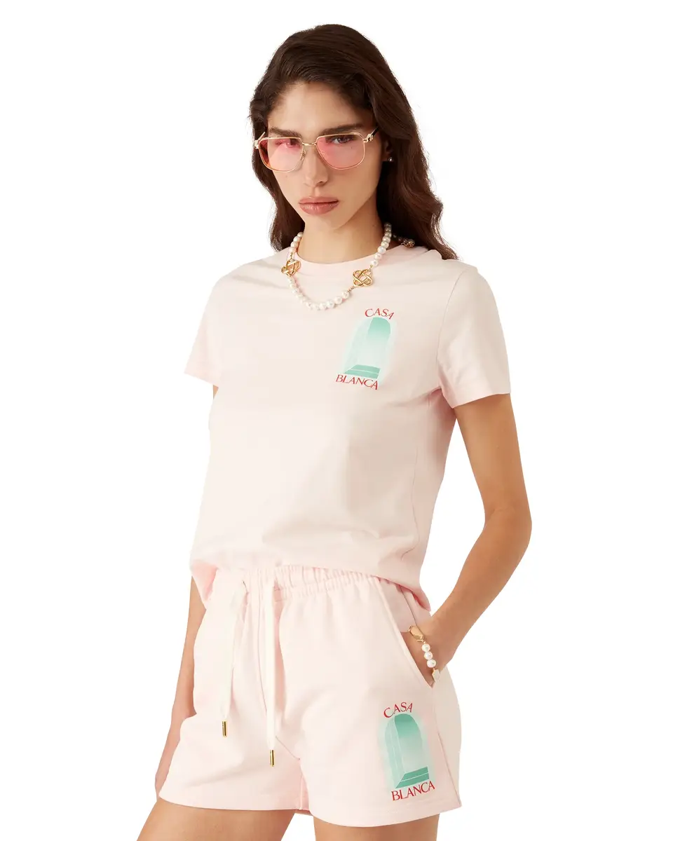 Casablanca L'Arche Short Sleeve T-Shirt | Thumbnail 4 Casablanca L'Arche Short Sleeve T-Shirt | Thumbnail 4