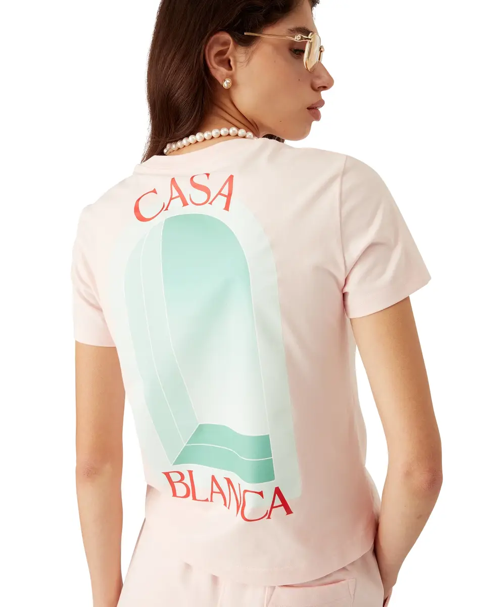 Casablanca L'Arche Short Sleeve T-Shirt | Thumbnail 5 Casablanca L'Arche Short Sleeve T-Shirt | Thumbnail 5