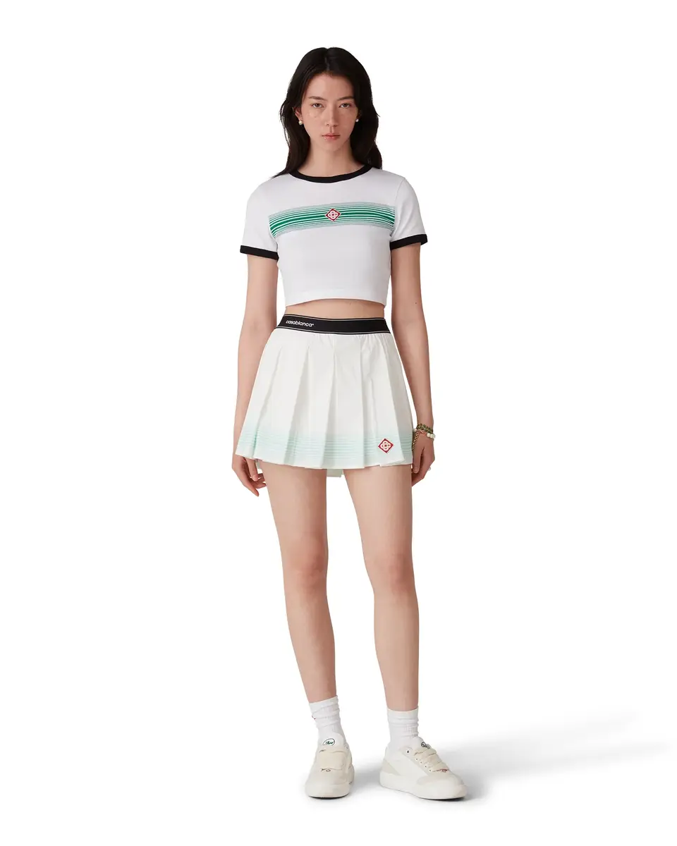 Casablanca Gradient Stripe Ringer Short Sleeve T-Shirt | Thumbnail 2 Casablanca Gradient Stripe Ringer Short Sleeve T-Shirt | Thumbnail 2