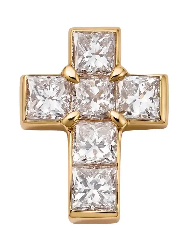Diamond Cross Charm