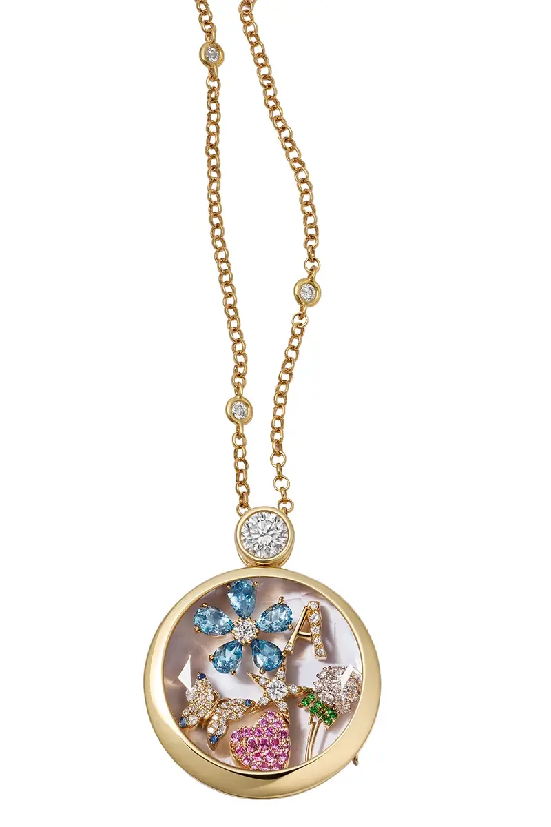 LOQUET Aquamarine Diamond True Blue Periwinkle Charm | Thumbnail 2