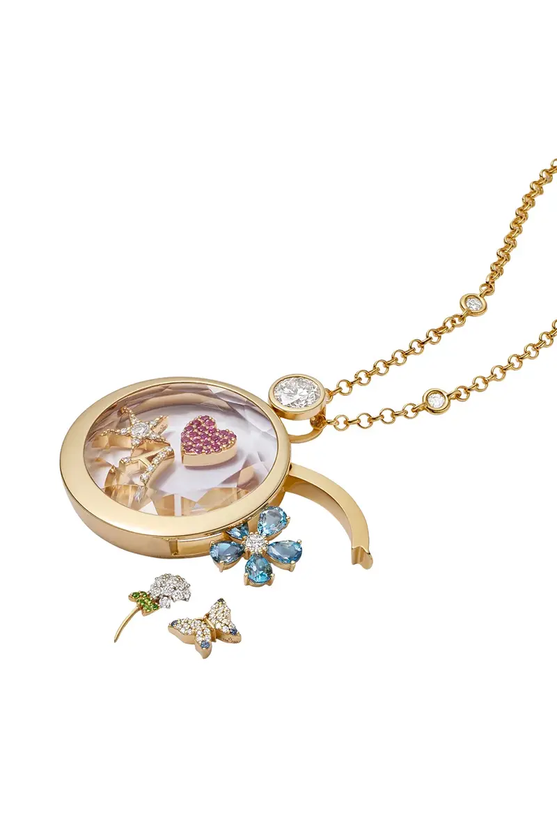 LOQUET Aquamarine Diamond True Blue Periwinkle Charm | Thumbnail 3
